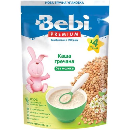 Каша безмолочна Bebi Premium гречка з 4 місяців 200 г в місті Глобине : ціни, характеристика.  - фото №1 Каша безмолочна Bebi Premium гречка з 4 місяців 200 г в місті Глобине : ціни, характеристика.