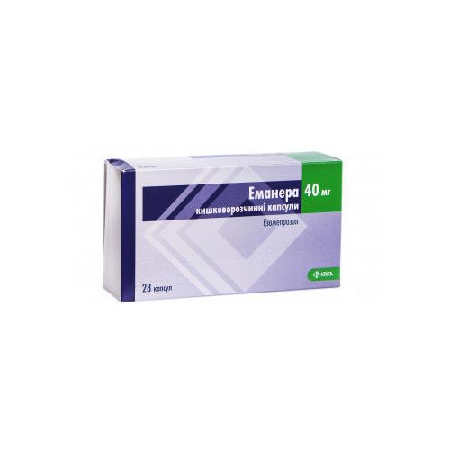 Эманера 40 мг капсулы №28 в городе Софиевка : цены, характеристики.  - фото №1 Эманера 40 мг капсулы №28 в городе Софиевка : цены, характеристики.