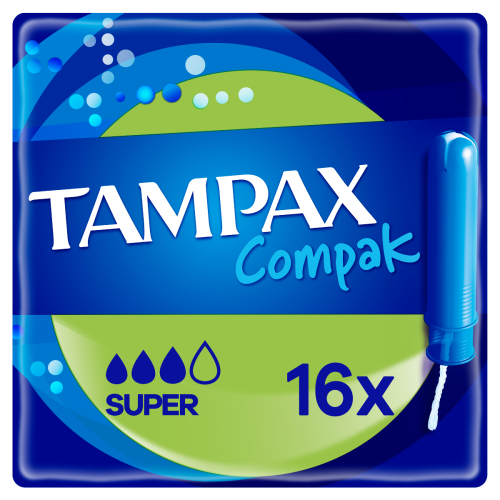 Тампоны Tampax Compak Super 16 шт в аптеке - фото №1 Тампоны Tampax Compak Super 16 шт в аптеке