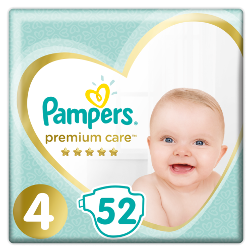 Подгузники Pampers Premium Care Maxi 4 (8-14 кг) 52 шт в Киеве : цены, характеристики.  - фото №1 Подгузники Pampers Premium Care Maxi 4 (8-14 кг) 52 шт в Киеве : цены, характеристики.