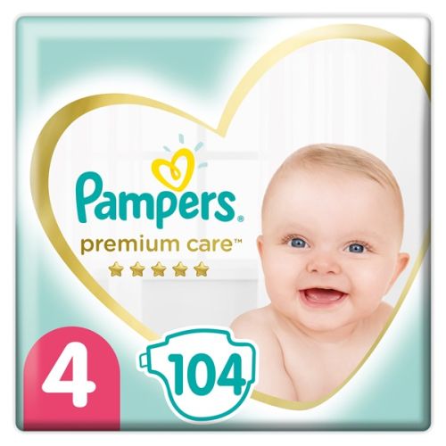 Підгузки Pampers Premium Care розмір 4 (9-14 кг) №104 в місті Глобине : ціни, характеристика.  - фото №1 Підгузки Pampers Premium Care розмір 4 (9-14 кг) №104 в місті Глобине : ціни, характеристика.