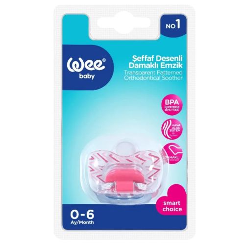 Пустушка Wee Baby (Ві Бейбі) прозора ортодонтична з малюнком № 1 (колрір в асортименті) в місті Одеса : ціни, характеристика.  - фото №1 Пустушка Wee Baby (Ві Бейбі) прозора ортодонтична з малюнком № 1 (колрір в асортименті) в місті Одеса : ціни, характеристика.