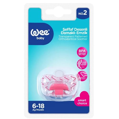 Пустушка Wee Baby (Ві Бейбі) ортодонтична прозора з малюнком №2 (колір в асортименті) в місті Одеса : ціни, характеристика.  - фото №1 Пустушка Wee Baby (Ві Бейбі) ортодонтична прозора з малюнком №2 (колір в асортименті) в місті Одеса : ціни, характеристика.