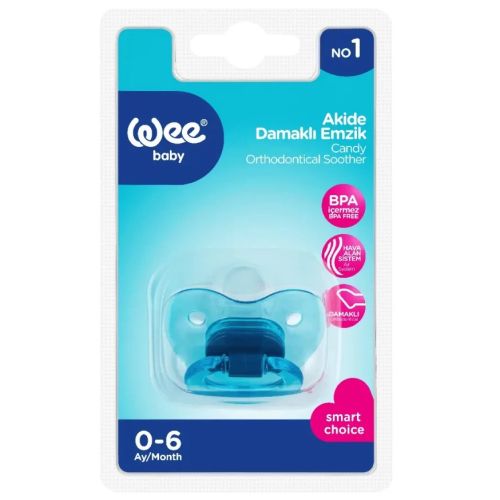 Пустушка Wee Baby (Ві Бейбі) Candy ортодонтична №1 (колір в асортименті) в місті Одеса : ціни, характеристика.  - фото №1 Пустушка Wee Baby (Ві Бейбі) Candy ортодонтична №1 (колір в асортименті) в місті Одеса : ціни, характеристика.