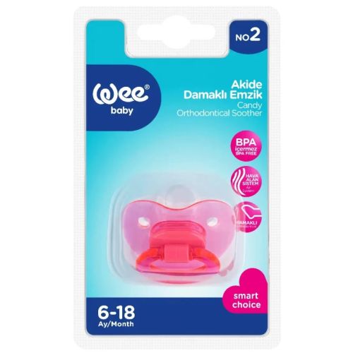 Пустушка Wee Baby (Ві Бейбі) Candy ортодонтична №2 (колрір в асортименті) в місті Одеса : ціни, характеристика.  - фото №1 Пустушка Wee Baby (Ві Бейбі) Candy ортодонтична №2 (колрір в асортименті) в місті Одеса : ціни, характеристика.