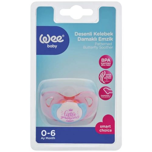 Пустушка Wee Baby (Ві Бейбі) Тританова ортодонтична Butterfly №1 (колір в асортименті) в місті Одеса : ціни, характеристика.  - фото №1 Пустушка Wee Baby (Ві Бейбі) Тританова ортодонтична Butterfly №1 (колір в асортименті) в місті Одеса : ціни, характеристика.