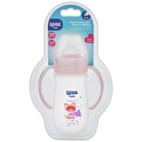 Бутылочка Wee Baby (Ви Бейби) для кормления с широким горлышком и ручками Classic Plus 250 мл, соска №1 (цвет в ассортименте) в городе Львов : цены, характеристики.  - фото №1 Бутылочка Wee Baby (Ви Бейби) для кормления с широким горлышком и ручками Classic Plus 250 мл, соска №1 (цвет в ассортименте) в городе Львов : цены, характеристики.