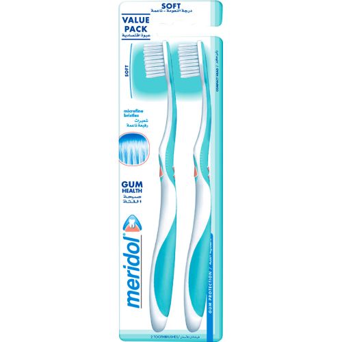 Зубна щітка Meridol (Меридол) м'яка, 1+1 недорого - фото №1 Зубна щітка Meridol (Меридол) м'яка, 1+1 недорого