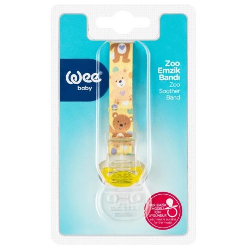 Ремешок-держатель Wee Baby (Ви Бейби) для пустышки Zoo (цвет в ассортименте) в Киеве : цены, характеристики.  - фото №1 Ремешок-держатель Wee Baby (Ви Бейби) для пустышки Zoo (цвет в ассортименте) в Киеве : цены, характеристики.