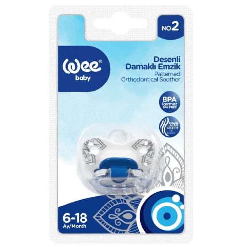 Пустушка Wee Baby (Ві Бейбі) ортодонтична з оберегом від пристріту №2 в місті Одеса : ціни, характеристика.  - фото №1 Пустушка Wee Baby (Ві Бейбі) ортодонтична з оберегом від пристріту №2 в місті Одеса : ціни, характеристика.