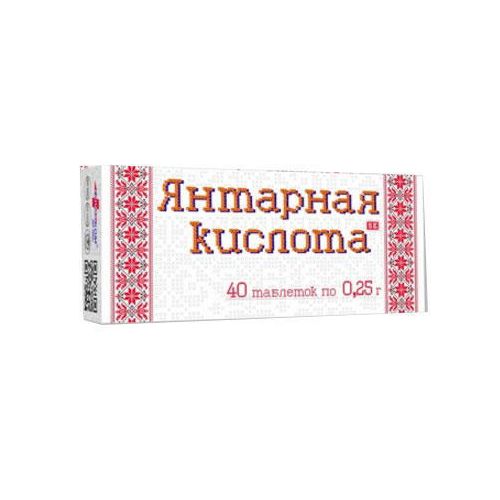 Кислота бурштинова 0,25 г таблетки №40 в місті Софіївка : ціни, характеристика.  - фото №1 Кислота бурштинова 0,25 г таблетки №40 в місті Софіївка : ціни, характеристика.