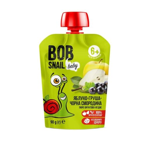 Пюре фруктове Bob Snail (Равлик Боб) яблуко-груша 90 г в місті Глобине : ціни, характеристика.  - фото №1 Пюре фруктове Bob Snail (Равлик Боб) яблуко-груша 90 г в місті Глобине : ціни, характеристика.