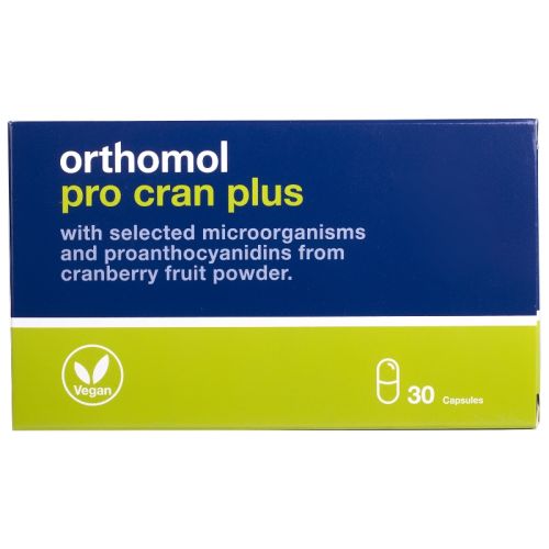 Orthomol (Ортомол) Pro Cran Plus (противомикроб., мочегон.) 30 дней капсулы №30 в городе Софиевка : цены, характеристики.  - фото №1 Orthomol (Ортомол) Pro Cran Plus (противомикроб., мочегон.) 30 дней капсулы №30 в городе Софиевка : цены, характеристики.