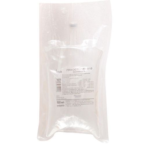 Гликостерил Ф10 раствор для инфузий пакет полимерный 500 мл в городе Винница : цены, характеристики.  - фото №1 Гликостерил Ф10 раствор для инфузий пакет полимерный 500 мл в городе Винница : цены, характеристики.