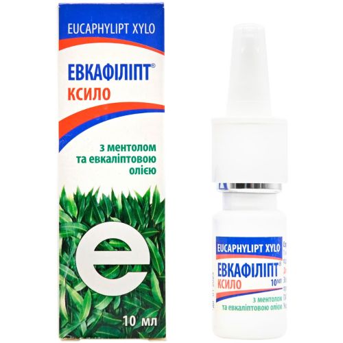 Евкафіліпт Ксило 0,1% спрей назальний 10 мл в місті Вишгород : ціни, характеристика.  - фото №1 Евкафіліпт Ксило 0,1% спрей назальний 10 мл в місті Вишгород : ціни, характеристика.