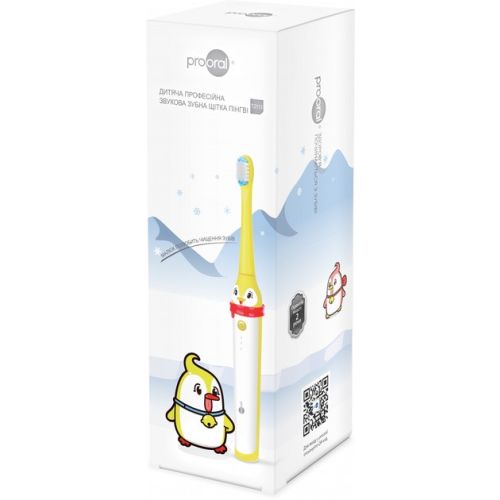 Зубна щітка дитяча Prooral (Проорал) Пінгві T2113 професійна звукова ціна - фото №1 Зубна щітка дитяча Prooral (Проорал) Пінгві T2113 професійна звукова ціна