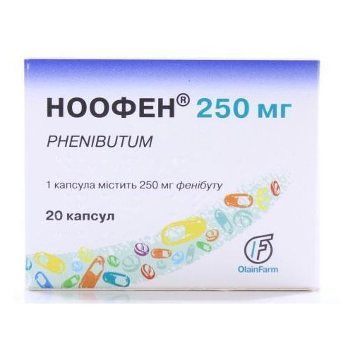 Ноофен 250 мг капсулы №20 в городе Перещепино : цены, характеристики.  - фото №1 Ноофен 250 мг капсулы №20 в городе Перещепино : цены, характеристики.