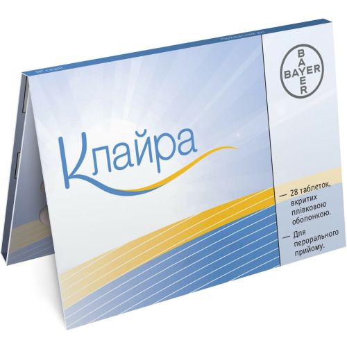 Клайра таблетки №28 в интернет-аптеке - фото №1 Клайра таблетки №28 в интернет-аптеке