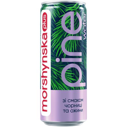 Напиток слабогазированный Моршинская Пайн Вотер черника-ежевика  ж/б 0,33 л в городе Глобино : цены, характеристики.  - фото №1 Напиток слабогазированный Моршинская Пайн Вотер черника-ежевика  ж/б 0,33 л в городе Глобино : цены, характеристики.