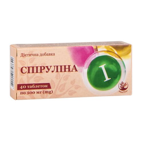 Спіруліна таблетки 40 шт. в аптеці - фото №1 Спіруліна таблетки 40 шт. в аптеці
