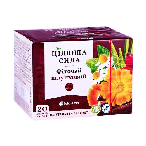 Фіточай Цілюща Сила №2 Шлунковий 1,5 г, фільтр-пакет №20 в місті Бориспіль : ціни, характеристика. - фото №1 Фіточай Цілюща Сила №2 Шлунковий 1,5 г, фільтр-пакет №20 в місті Бориспіль : ціни, характеристика.