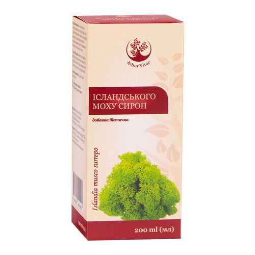 Ісландський мох сироп 200 мл в місті Коцюбинське : ціни, характеристика.  - фото №1 Ісландський мох сироп 200 мл в місті Коцюбинське : ціни, характеристика.