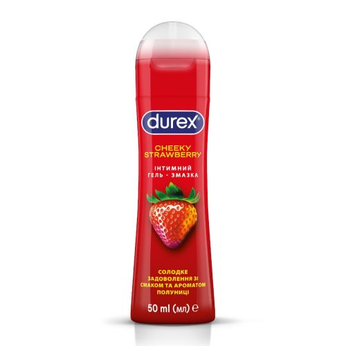 Интимный гель-смазка DUREX Cheeky Strawberry со вкусом и ароматом клубники (лубрикант), 50 мл в городе Кривой Рог : цены, характеристики. - фото №1 Интимный гель-смазка DUREX Cheeky Strawberry со вкусом и ароматом клубники (лубрикант), 50 мл в городе Кривой Рог : цены, характеристики.