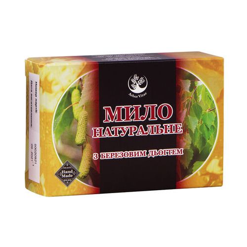 Мило натуральне з дьогтем 75 г в інтернет-аптеці - фото №1 Мило натуральне з дьогтем 75 г в інтернет-аптеці