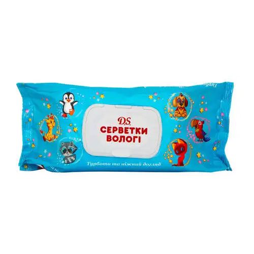 Серветки вологі D.S. дитячі з клапаном 100 шт. в місті Львів : ціни, характеристика.  - фото №1 Серветки вологі D.S. дитячі з клапаном 100 шт. в місті Львів : ціни, характеристика.