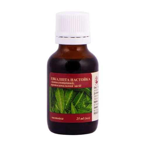 Евкаліпта настоянка флакон 25 мл в місті Глобине : ціни, характеристика.  - фото №1 Евкаліпта настоянка флакон 25 мл в місті Глобине : ціни, характеристика.