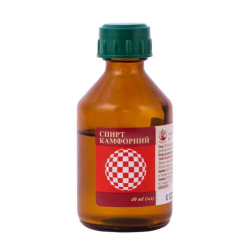 Камфорний спирт 10% розчин 40 мл в місті Глобине : ціни, характеристика.  - фото №1 Камфорний спирт 10% розчин 40 мл в місті Глобине : ціни, характеристика.