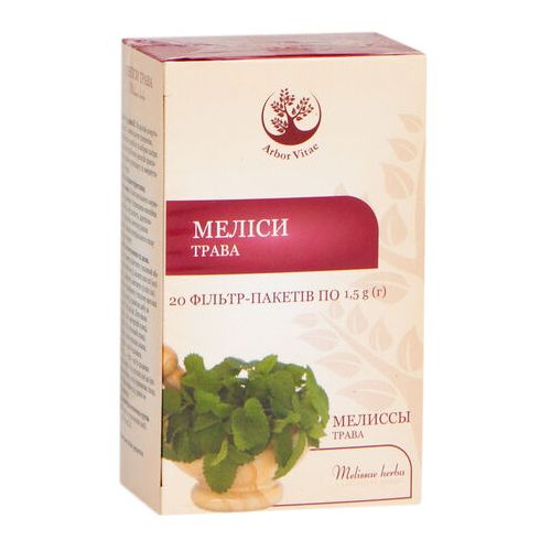 Меліси трава по 1,5 г фільтр-пакетів №20 в місті Глобине : ціни, характеристика.  - фото №1 Меліси трава по 1,5 г фільтр-пакетів №20 в місті Глобине : ціни, характеристика.
