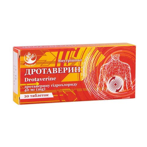 Дротаверин 40 мг таблетки №30 в місті Глобине : ціни, характеристика.  - фото №1 Дротаверин 40 мг таблетки №30 в місті Глобине : ціни, характеристика.
