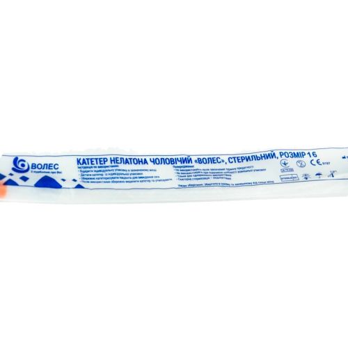 Катетер урологічний Волос типу Нелатон чоловічий, 16 Fr в місті Канів : ціни, характеристика.  - фото №1 Катетер урологічний Волос типу Нелатон чоловічий, 16 Fr в місті Канів : ціни, характеристика.