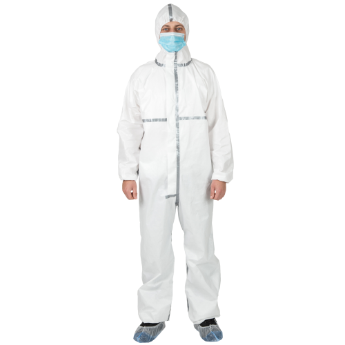 Комбінезон біологічного захисту одноразовий з проклейкою швів сірою стрічкою (4 клас захисту) р.L в місті Канів : ціни, характеристика.  - фото №1 Комбінезон біологічного захисту одноразовий з проклейкою швів сірою стрічкою (4 клас захисту) р.L в місті Канів : ціни, характеристика.