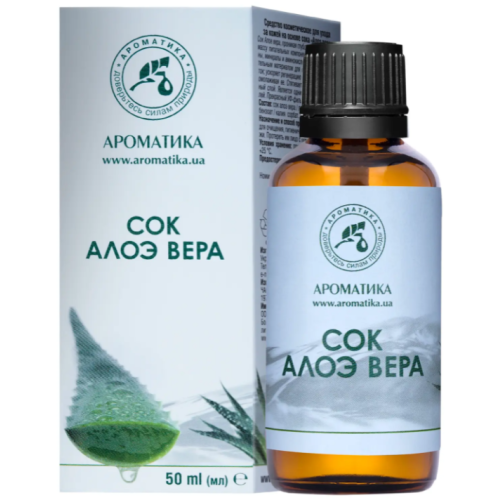 Сік косметичний Ароматика Алое Вера 50 мл в місті Перещепине : ціни, характеристика.  - фото №1 Сік косметичний Ароматика Алое Вера 50 мл в місті Перещепине : ціни, характеристика.