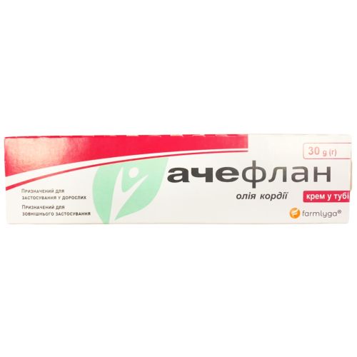 Ачефлан крем 30 г в місті Житомир : ціни, характеристика.  - фото №1 Ачефлан крем 30 г в місті Житомир : ціни, характеристика.
