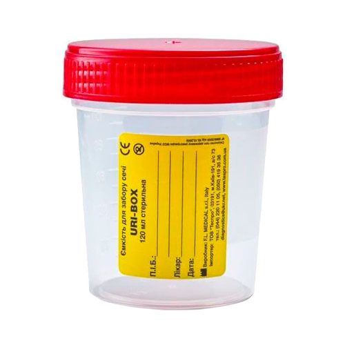 Контейнер Uri-Box для забора мочи 120 мл, стерильный, 1 шт. в городе Канев : цены, характеристики.  - фото №1 Контейнер Uri-Box для забора мочи 120 мл, стерильный, 1 шт. в городе Канев : цены, характеристики.