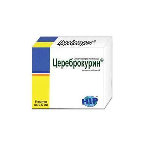Цереброкурин розчин для ін'єкцій ампули 0,5 мл №5 в місті Глобине : ціни, характеристика.  - фото №1 Цереброкурин розчин для ін'єкцій ампули 0,5 мл №5 в місті Глобине : ціни, характеристика.