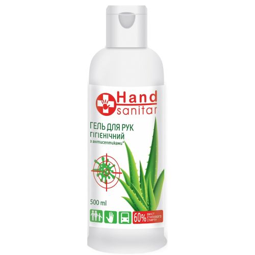 Гель для рук Hand Sanitar гігієнічний 500 мл купити - фото №1 Гель для рук Hand Sanitar гігієнічний 500 мл купити