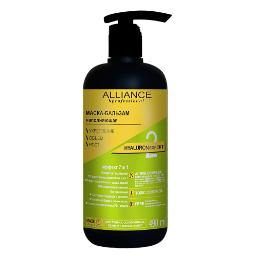 Маска-бальзам Alliance Professional наполняющая гиалурон 490 мл   в городе Вышгород : цены, характеристики.  - фото №1 Маска-бальзам Alliance Professional наполняющая гиалурон 490 мл   в городе Вышгород : цены, характеристики.