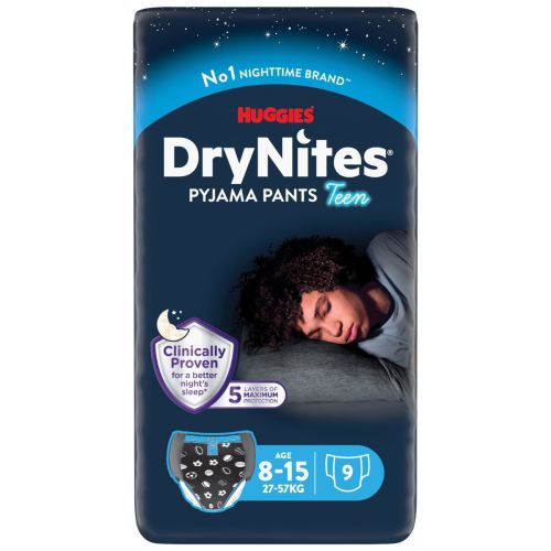 Трусы-подгузники для мальчиков Huggies DryNites ночные 8-15 лет (27-57 кг) №9 в городе Вышгород : цены, характеристики.  - фото №1 Трусы-подгузники для мальчиков Huggies DryNites ночные 8-15 лет (27-57 кг) №9 в городе Вышгород : цены, характеристики.
