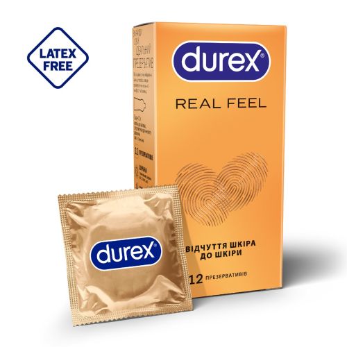 Презервативы из синтетического латекса с силиконовой смазкой DUREX Real Feel (натуральные ощущения), 12 шт. (безлатексные) в городе Кривой Рог : цены, характеристики. - фото №1 Презервативы из синтетического латекса с силиконовой смазкой DUREX Real Feel (натуральные ощущения), 12 шт. (безлатексные) в городе Кривой Рог : цены, характеристики.