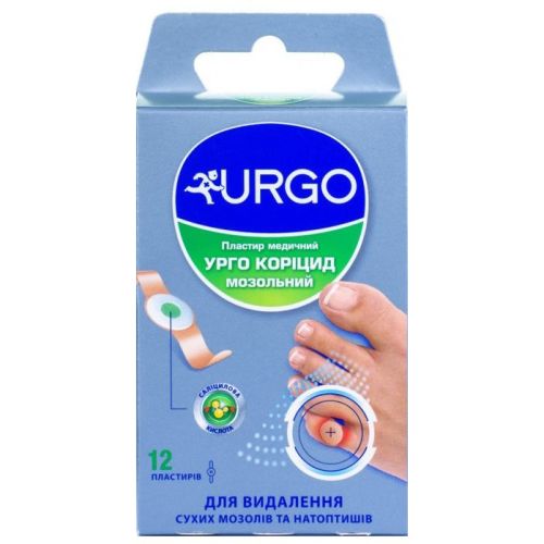 Лейкопластырь Urgo Корицид мозольный №12 в городе Луцк : цены, характеристики.  - фото №1 Лейкопластырь Urgo Корицид мозольный №12 в городе Луцк : цены, характеристики.