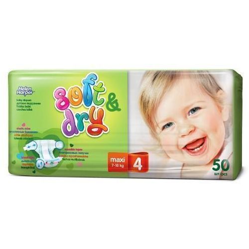 Підгузки Helen Harper Ultra Soft & Dry р.4 (7-18 кг) Maxi 50 шт в місті Глобине : ціни, характеристика.  - фото №1 Підгузки Helen Harper Ultra Soft & Dry р.4 (7-18 кг) Maxi 50 шт в місті Глобине : ціни, характеристика.
