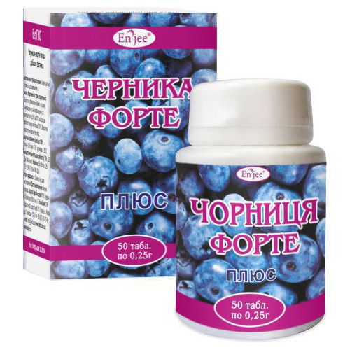 Чорниця-форте плюс 0,25 г таблетки №50 в місті Софіївка : ціни, характеристика.  - фото №1 Чорниця-форте плюс 0,25 г таблетки №50 в місті Софіївка : ціни, характеристика.