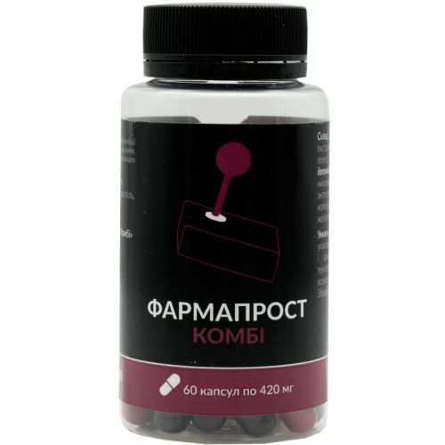 Фармапрост комби 420 мг капсулы №60 в городе Винница : цены, характеристики. - фото №1 Фармапрост комби 420 мг капсулы №60 в городе Винница : цены, характеристики.