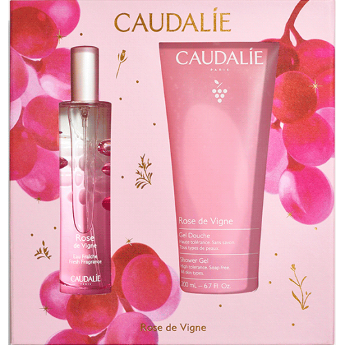Набір Caudalie (Кодалі) Rose des Vignes (Енергетична туалетна вода Rose des Vignes 50 мл+Гель для душу Rose de Vigne 200 мл) в місті Рахів : ціни, характеристика.  - фото №1 Набір Caudalie (Кодалі) Rose des Vignes (Енергетична туалетна вода Rose des Vignes 50 мл+Гель для душу Rose de Vigne 200 мл) в місті Рахів : ціни, характеристика.