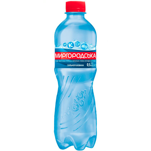 Вода мінеральна Миргородська сильногазована 0,5 л в місті Софіївка : ціни, характеристика.  - фото №1 Вода мінеральна Миргородська сильногазована 0,5 л в місті Софіївка : ціни, характеристика.