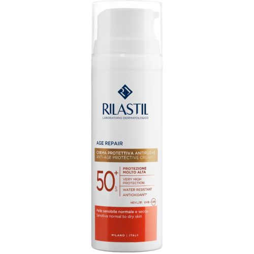 Крем для лица Rilastil (Риластил) солнцезащитный, антивозрастной для лица SPF50+ 50 мл в городе Вышгород : цены, характеристики.  - фото №1 Крем для лица Rilastil (Риластил) солнцезащитный, антивозрастной для лица SPF50+ 50 мл в городе Вышгород : цены, характеристики.